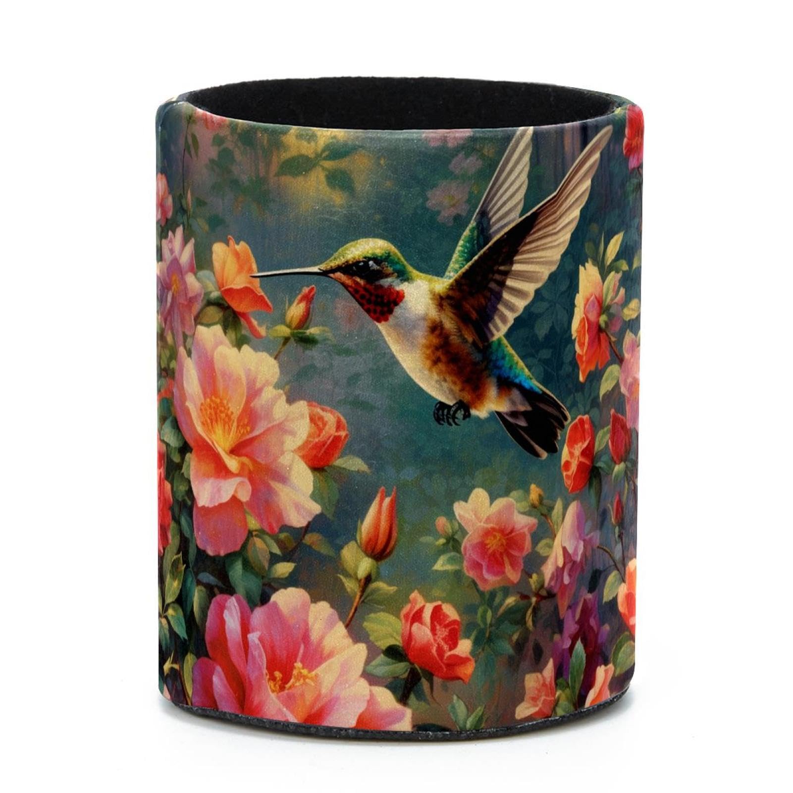 VAPOKF Round Pencil Holders for Desk, Hummingbird Pen Holders Pen Pot Makeup Brushes Storage Desktop Stationery Supplies Organiser for Home Office