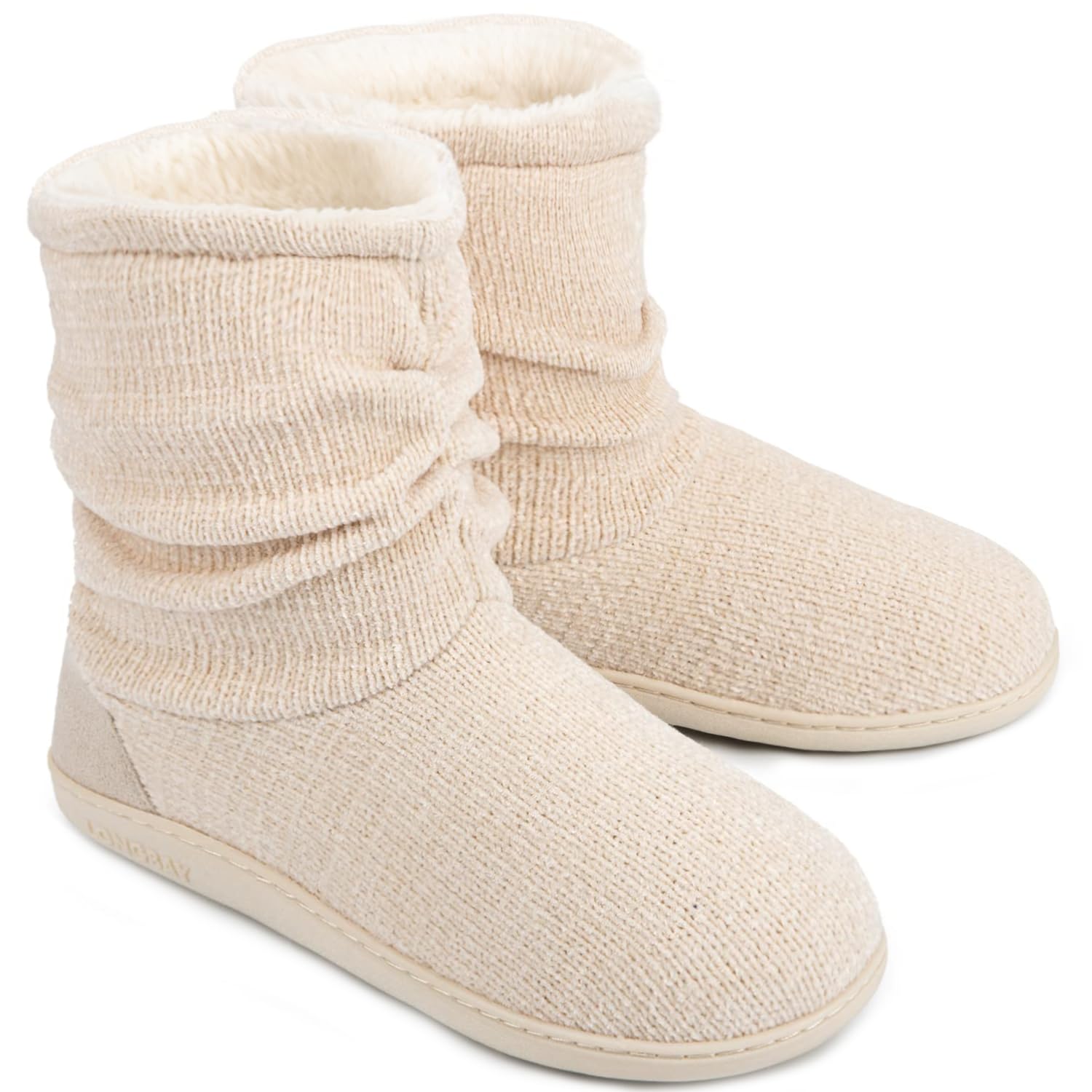 LongBay Women's Cozy Winter Slipper Boots