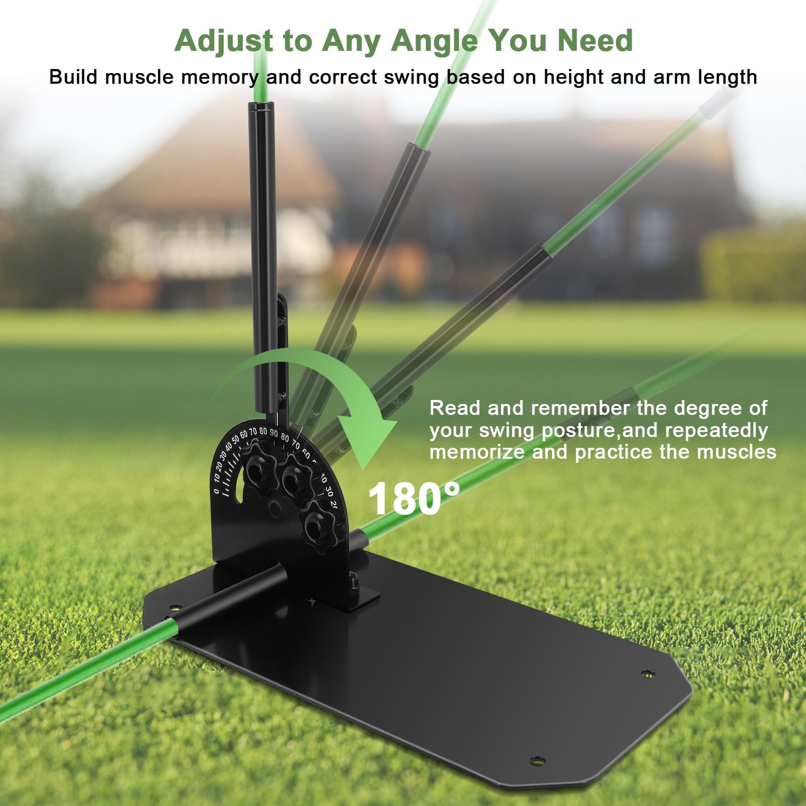 Golf-Ausrichtungsstab-Halter, professioneller Schaukeltrainer, Golfschwungflugzeug, Hilfsmittel zum Zielen, Putting Swing, Golfunterricht, multifunktional für alle Golferstufen