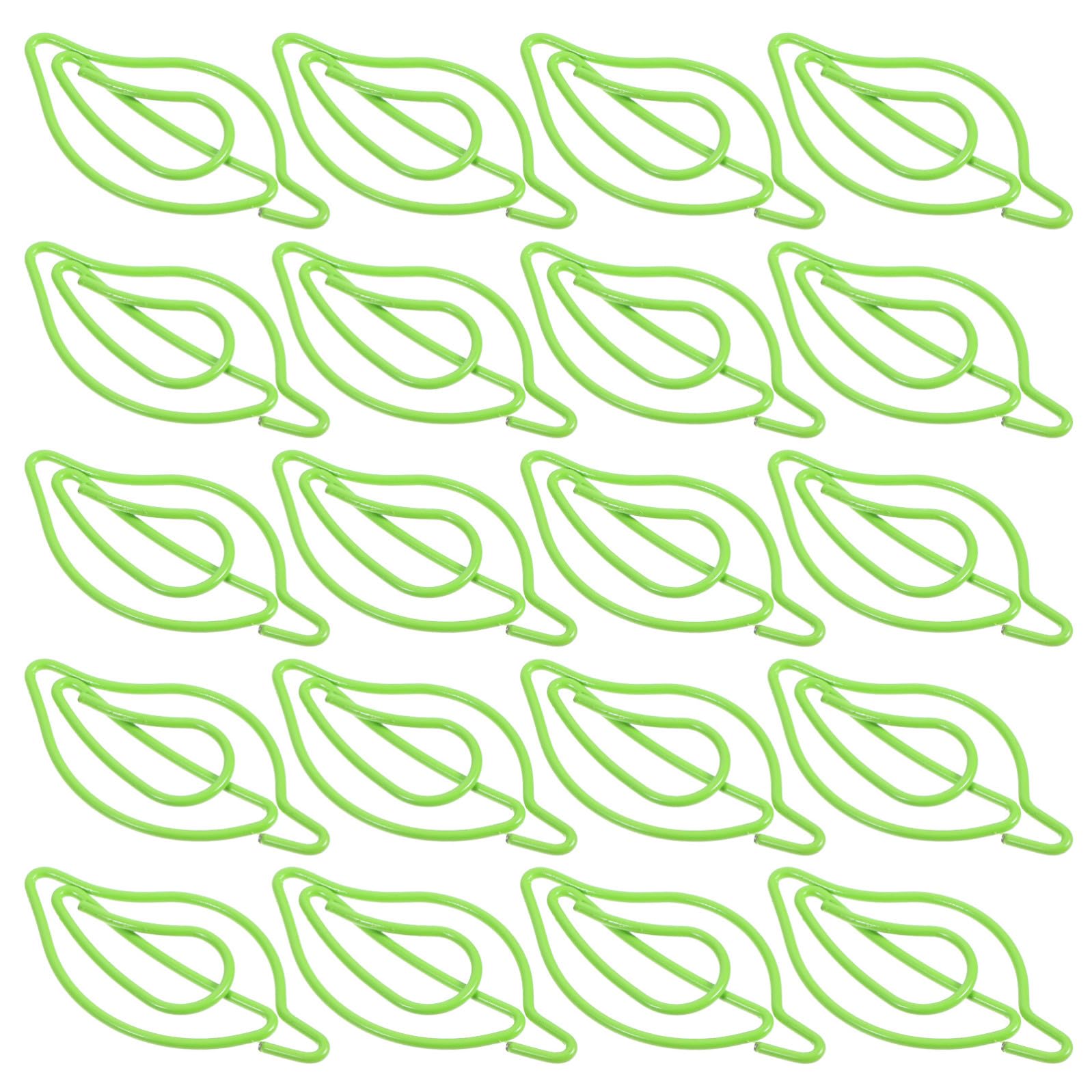 STOBOK 4 Set Di Fermagli Per Carta in Metallo Piccole Clip A Forma Di Foglia Per Ufficio Portablocco Per La Scuola 30 Pezzi*4