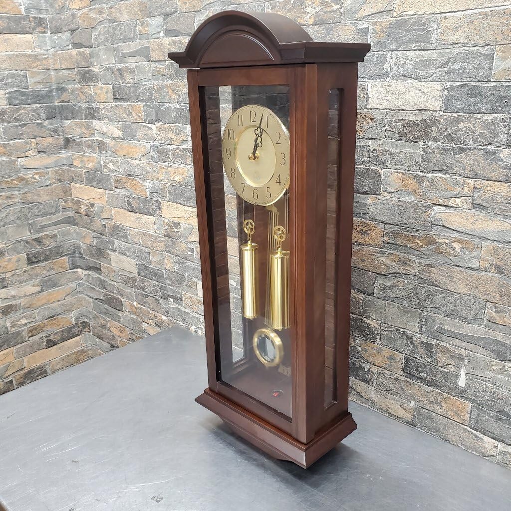 QUEEN ELIZABETH 2 象嵌細工　QE2壁掛時計　リズム時計　レトロ QUEEN ELIZABETH 2 象嵌細工 QE2壁掛時計 リズム時計 レトロ