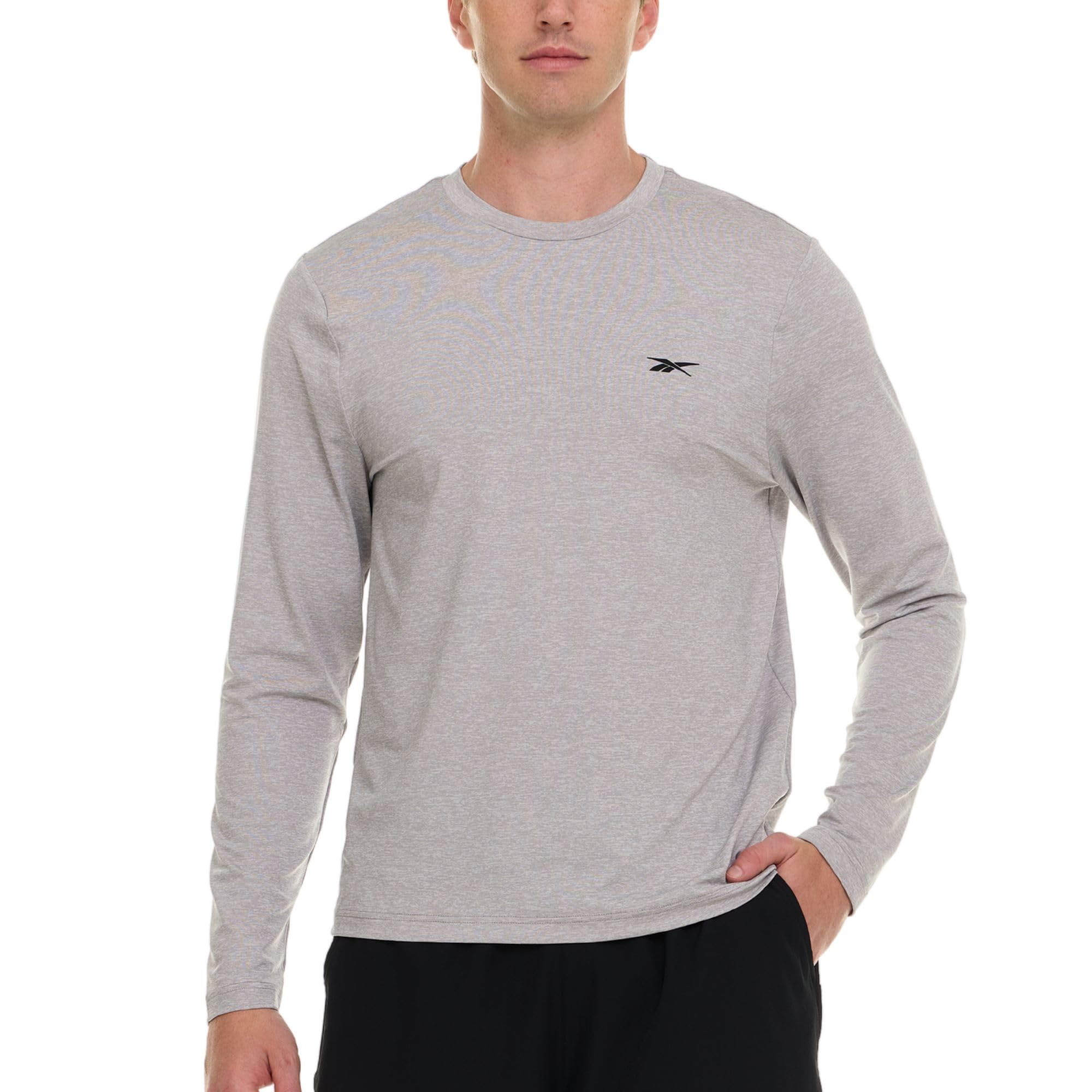 Reebok Rashguard da uomo a maniche lunghe