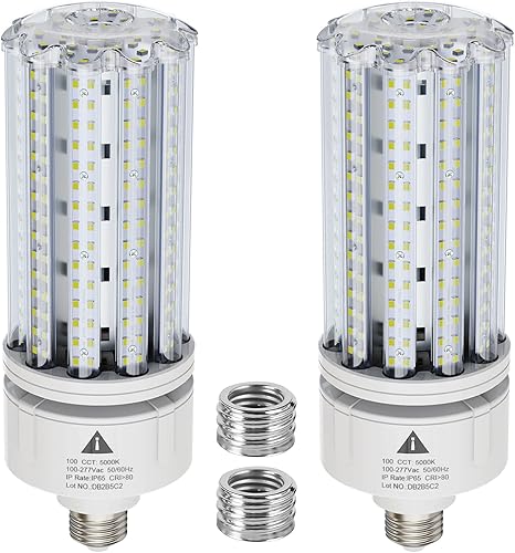 ZP Bombilla LED de maíz de 100 W, súper brillante, 15000 lm, 5000 K, E26/E39, bombilla LED de maíz LED CFL equivalente a 1000 W, bombilla LED HID