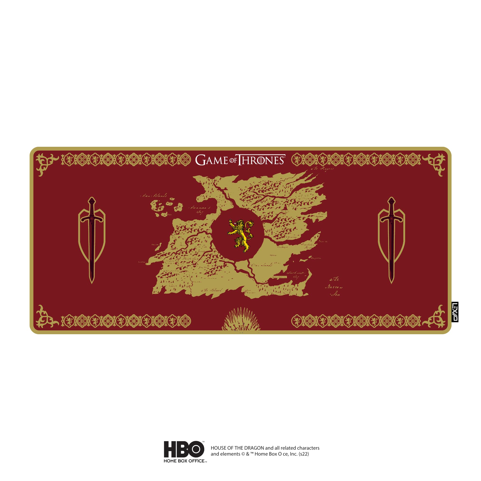 LEXIP X TSUME - GAME OF THRONES LANNISTER MOUSEPAD XXL RED - DISPLAY