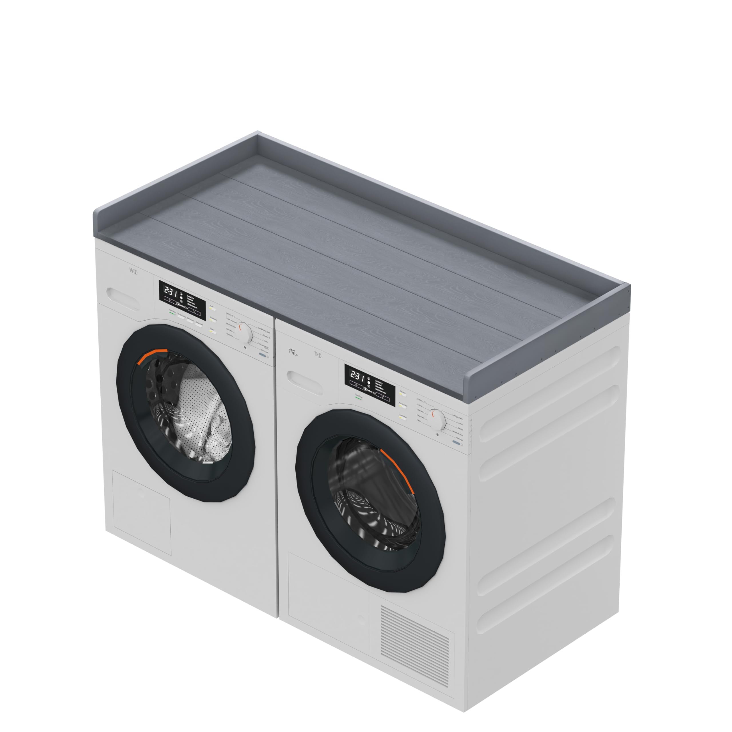 Photo 1 of *Box damaged *Sundale HDPE Washer Dryer Countertop, No-Installation Laundry Topper for Washer and Dryer, Waterproof Odorless Countertop for Laundry Room Storage, 27.5" x 54" (Grey)