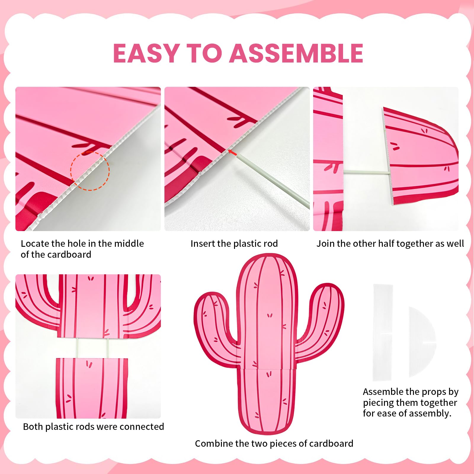 Kit de 20 piezas de decoración de fiesta occidental rosa vaquera salvaje oeste | Decoración completa de vaquera rosa con cajas de bricolaje, globos de heno, accesorios para fotos