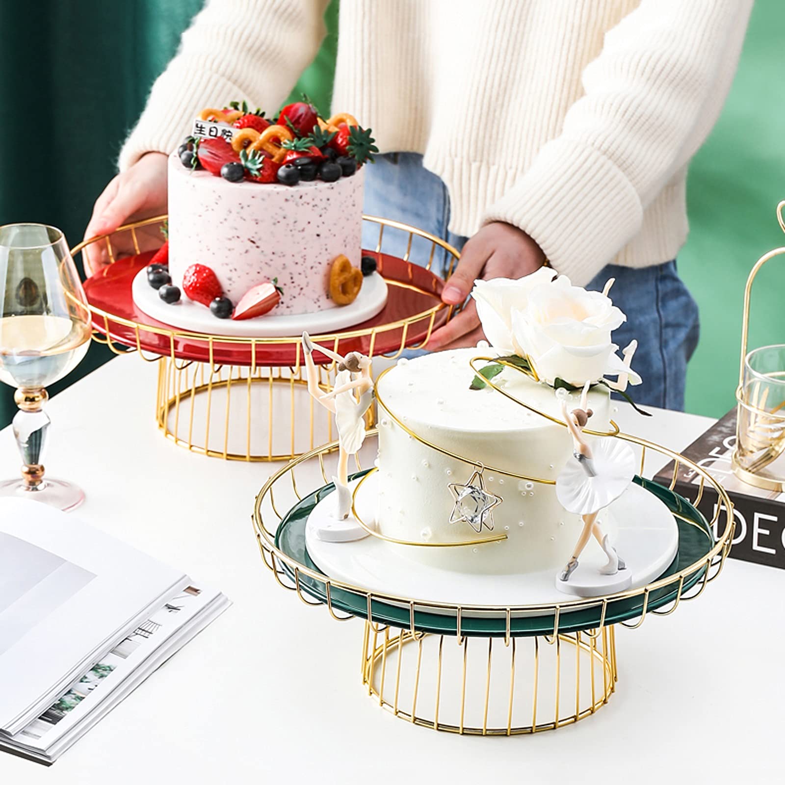 Présentoir à gâteaux de mariage