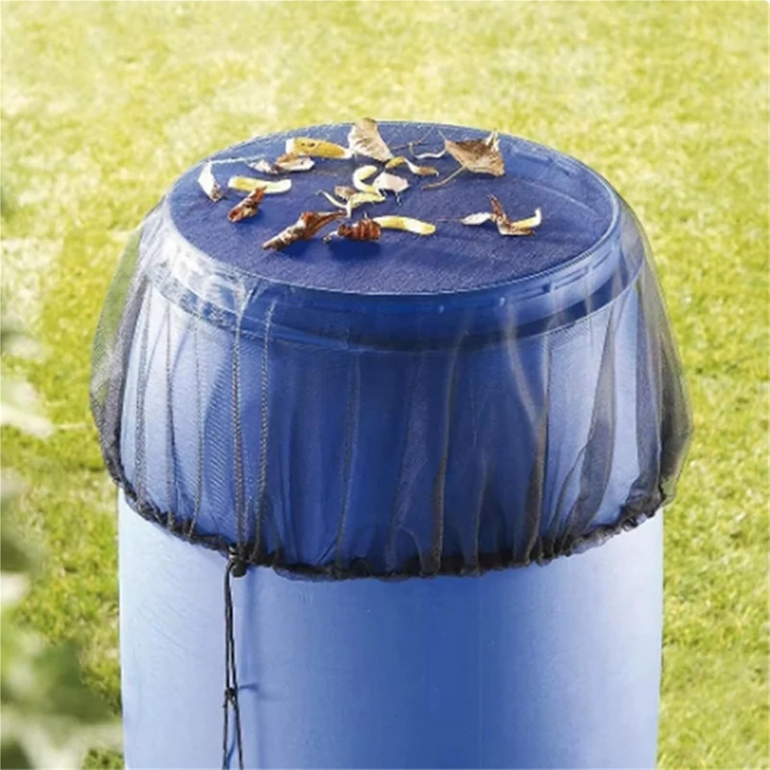 Mesh Cover for Rain Barrels Mesh Cover Netting for Rain Barrels Water Collection Buckets Tank Protection Lid Collect Tool(100cm)