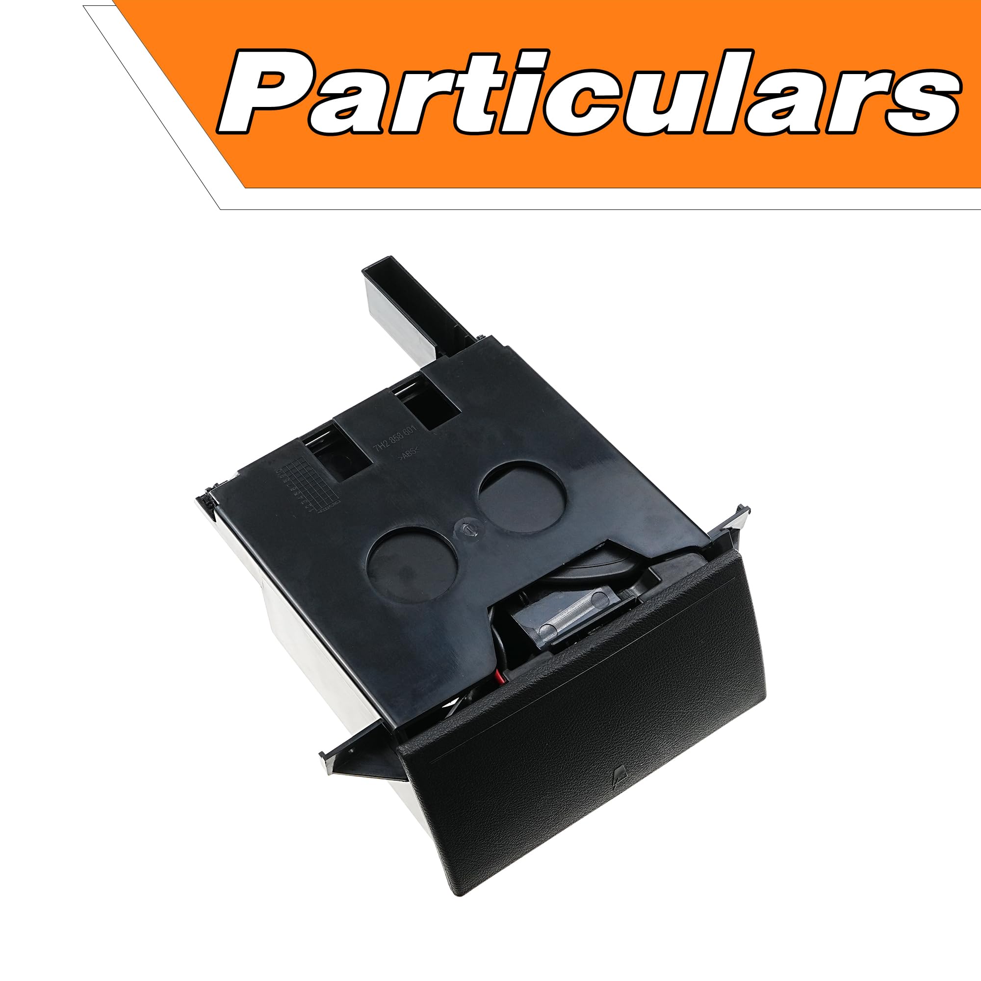 Aschenbecher und Becherhalter kompatibel für VW T5 Transporter 2003-2013, Rechtslenkung, Front-Aschenbecher und Münzhalter, Ersatz für 7H285860130T