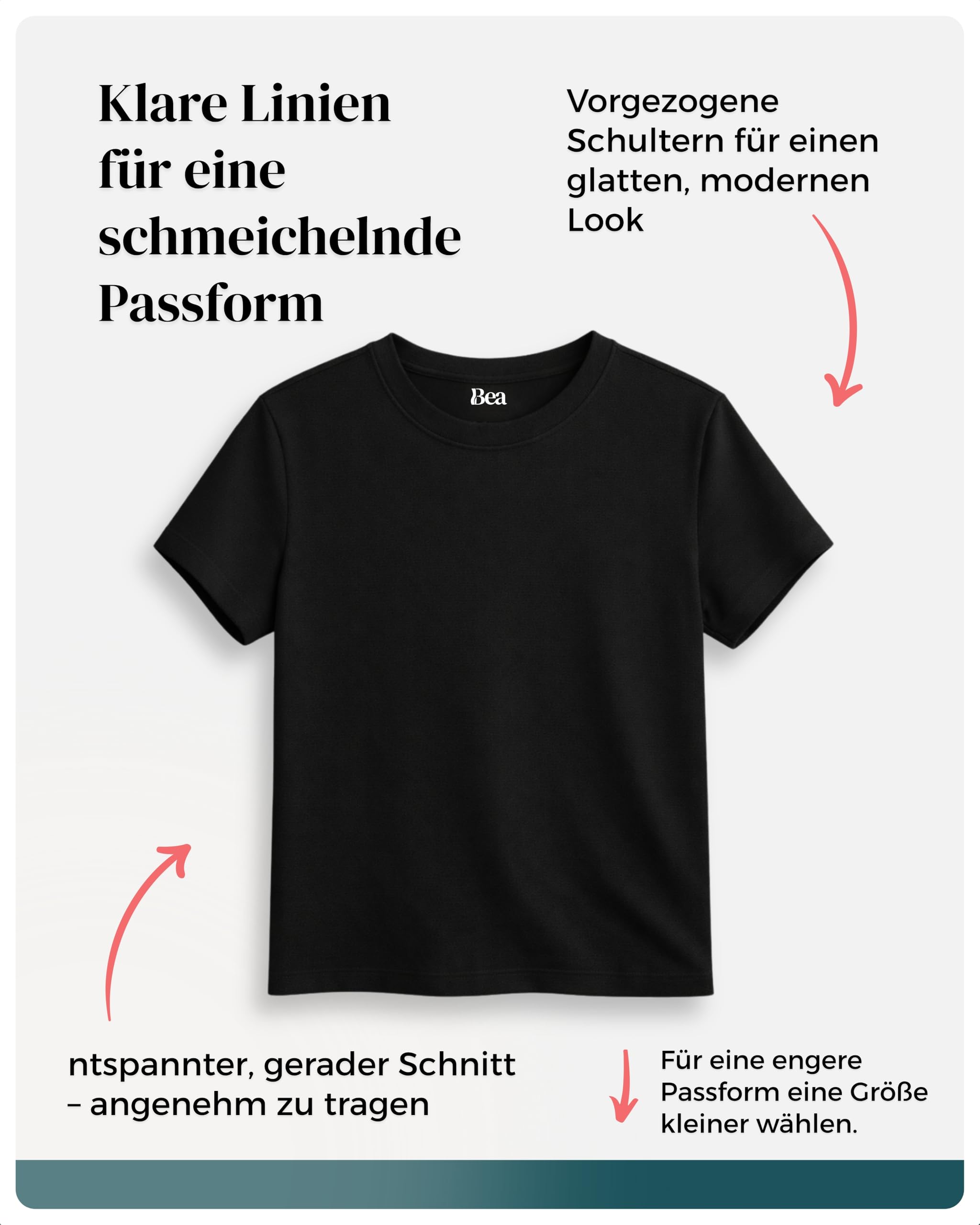 Bea 3er Pack T Shirt Damen Besonders Weich | Entspannte Reguläre Passform, Mittleres Gewicht, 100% Baumwolle Tshirt Damen