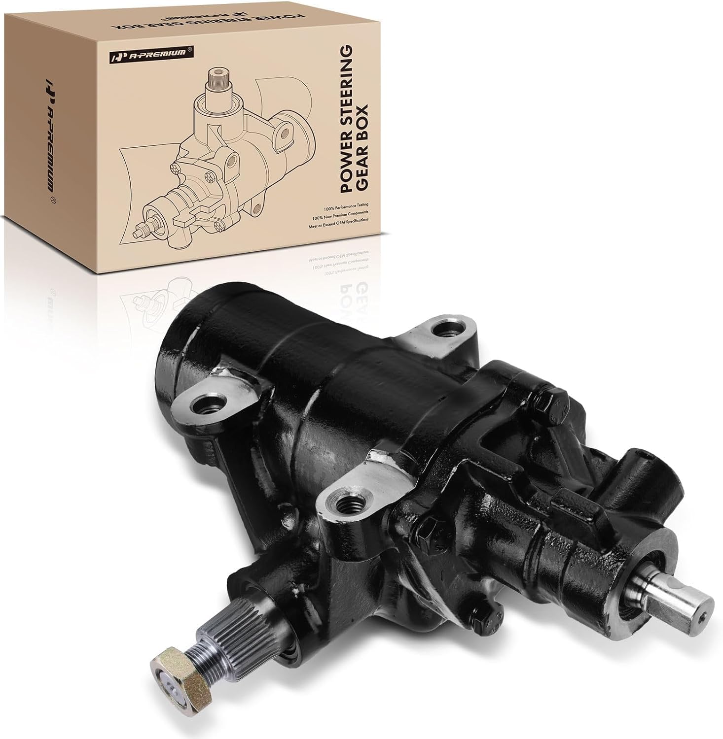 A-Premium - Power Steering Gearbox Gear Box Compatible with Ford E-150/E-250 2008-2014, E-150 Econoline 2008, E-350/E-450 Super Duty 2008-2018, Econoline Van Wagon 2010-2014