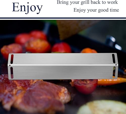 Miniatura 7 de Placas de calor para parrilla de 16 12 pulgadas, cubiertas de quemador, piezas de repuesto para parrilla de gas de barbacoa, tienda de calor para