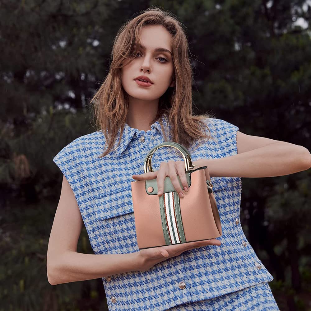 YXSH Bolso, Bolso para teléfono móvil, Bolso de Mensajero para Mujer, Monedero, Monedero, Cuero PU, Campus Deportivo, Uso Diario, Beige-Red