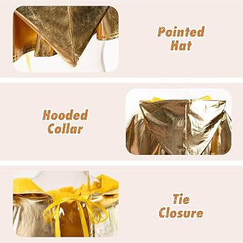Medieval Cloak Men Women Hooded Cape Haunted Wizard Cloak Halloween Costumes