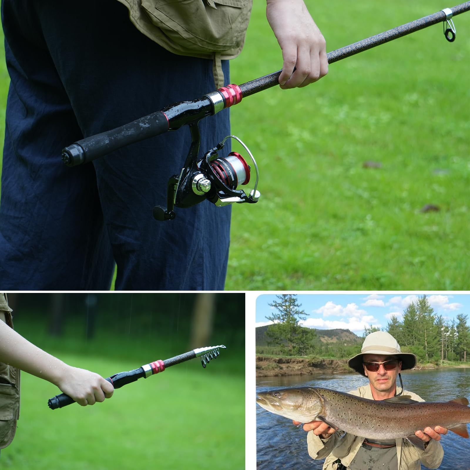 better freshwater fishing pole two piece 01 Amazon.com : Carbon Fiber Fishing Pole Combo Set -2PACK 2.1m/6.89ft  Spinning Reel, 57pcs Accessories Kit for Saltwater & Freshwater Fishing for  Bass : Sports & Outdoors
