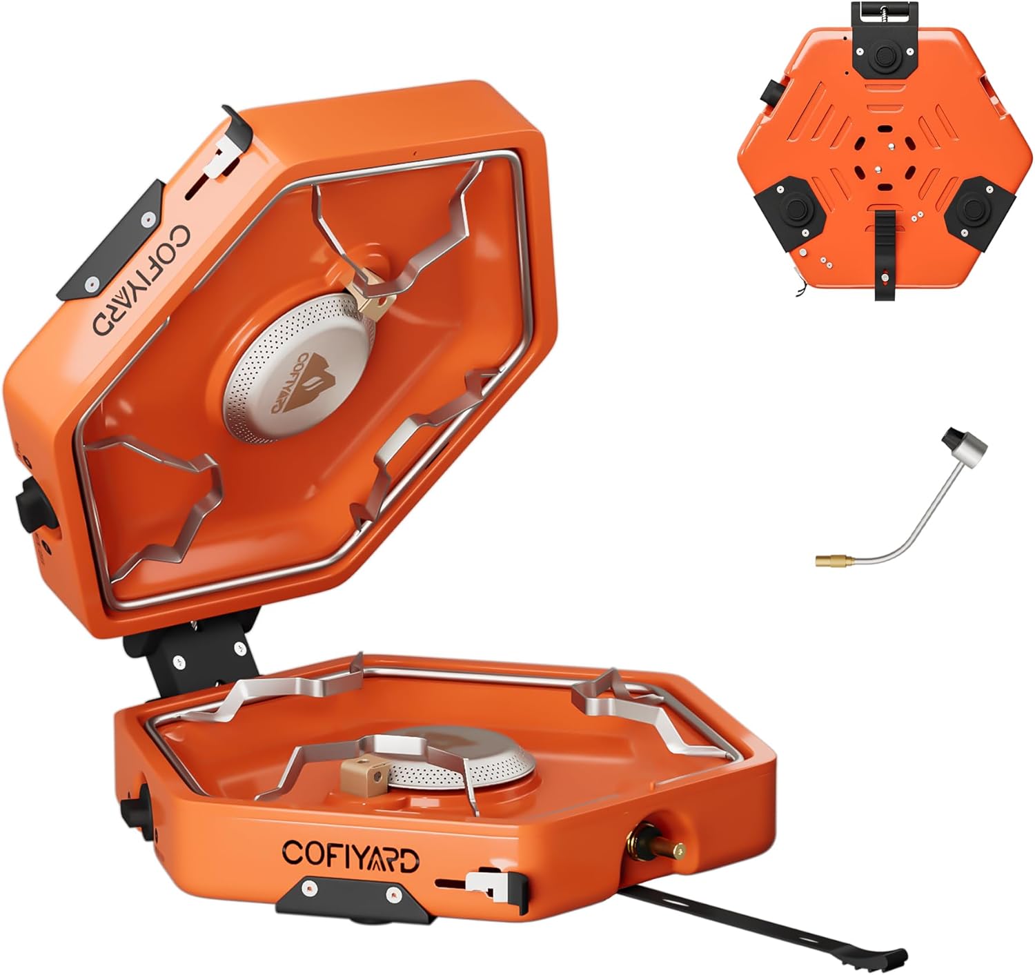 Propane 2 Burner Camping Stove with Carrying Bag
