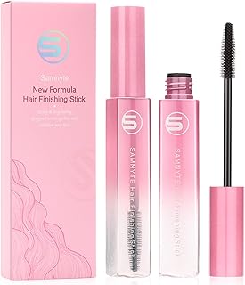 Samnyte Hair Finishing Stick, 2pcs Hair Mascara for Flyaway Tamer, Fly Away Hair Tamer Stick for Enhance Gloss of Hair, Anti Frizz Broken Hair Baby Hair Flash Moment Flyaway Stick, Non-Greasy (pink)