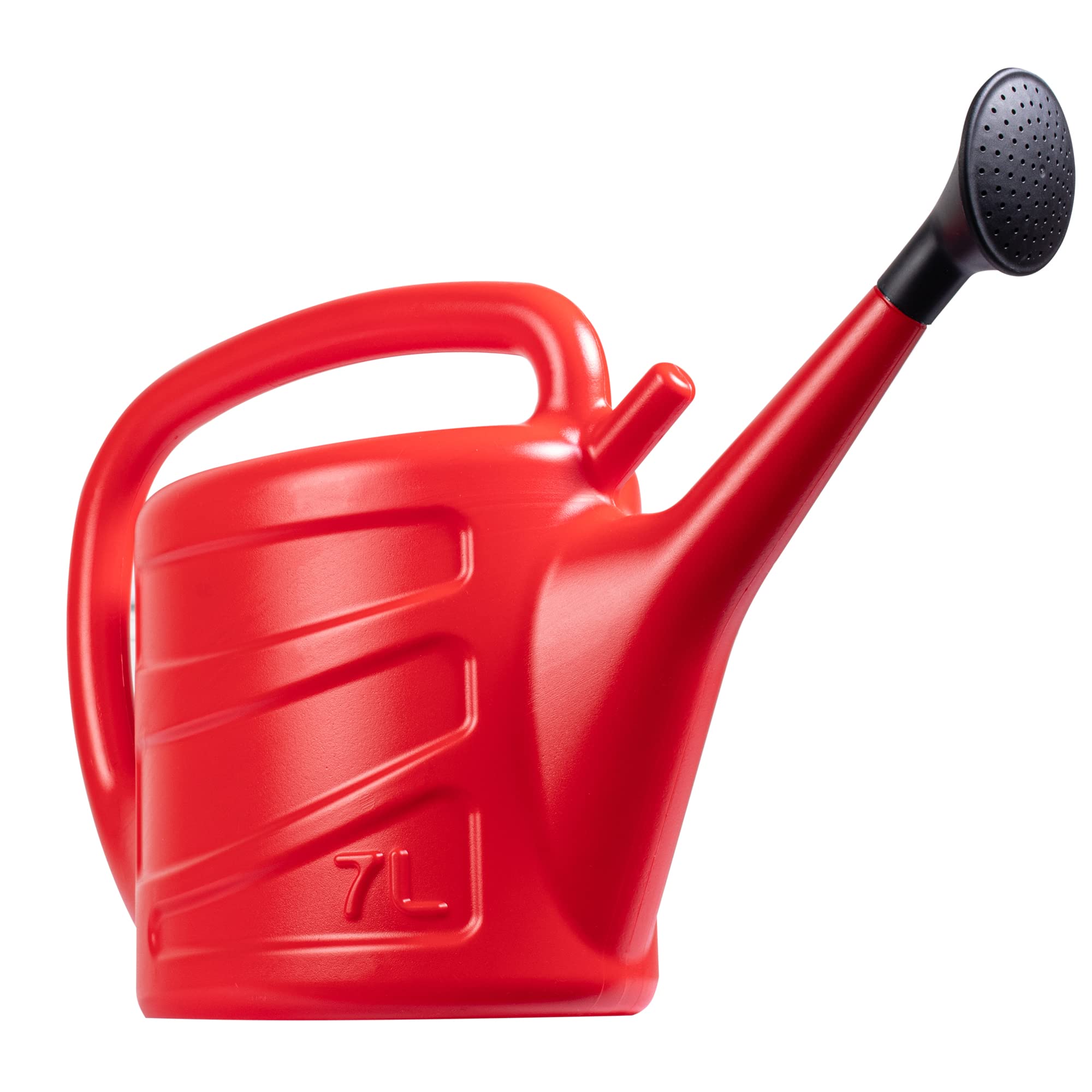 Hardys 7L Red Rose Watering Can - Outdoor & Indoor Watering Can with Detachable Sprinkler Rose Head, Long Spout Water Can for Houseplant & Garden Plants