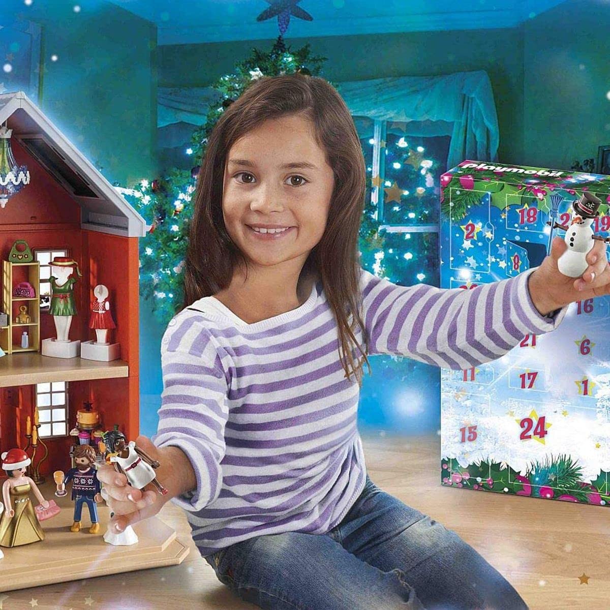 PLAYMOBIL 70383 - Calendrier de l’Avent Géant : Nöel en Famille