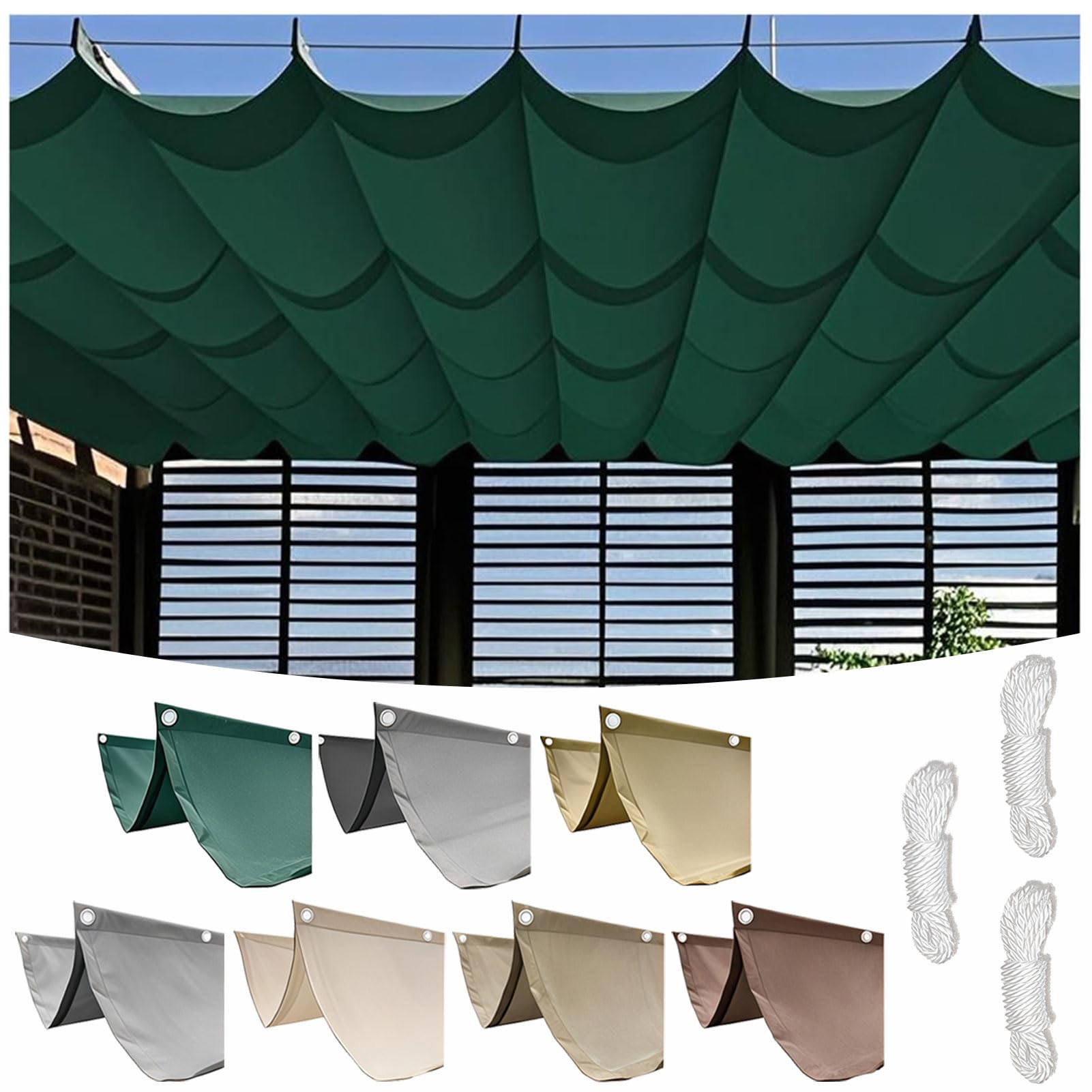 Voile d'ombrage imperméable et résistant aux déchirures