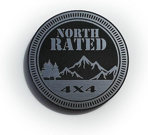 Miniatura 2 de 1 emblemas personalizados con clasificación norte para Jeep Gladiator Wrangler Style Fender Badge