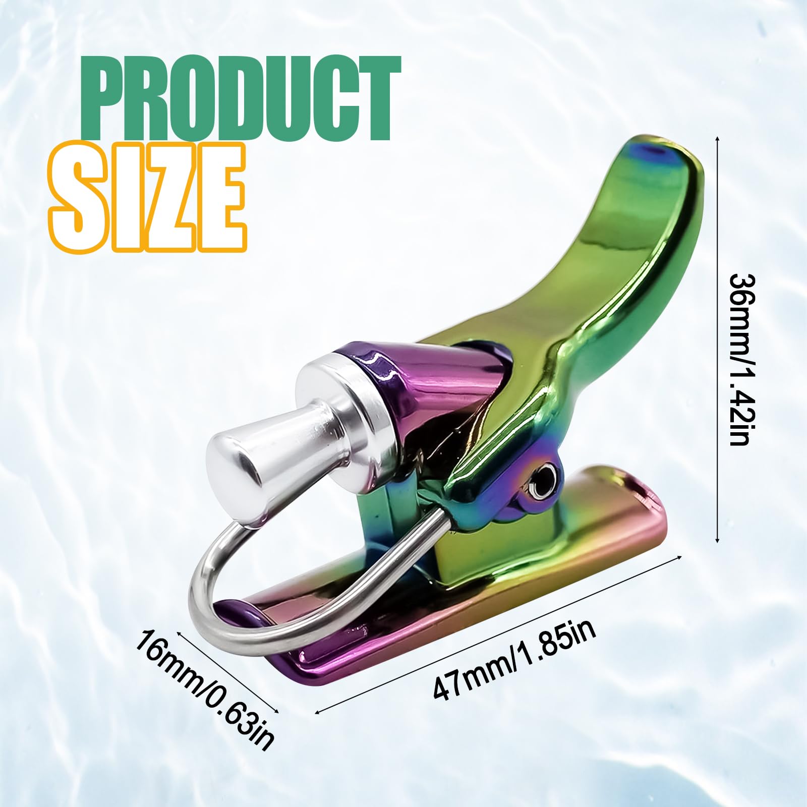 HSOKEW Castease Pro for Casting, 4Pcs Sea Fishing Casting Trigger Surf Fishing Trigger Aid Thumb Button, Cannon Clip Fixed Spool Casting Aid Fishing Accessories for Security Finger Protector, Colorful