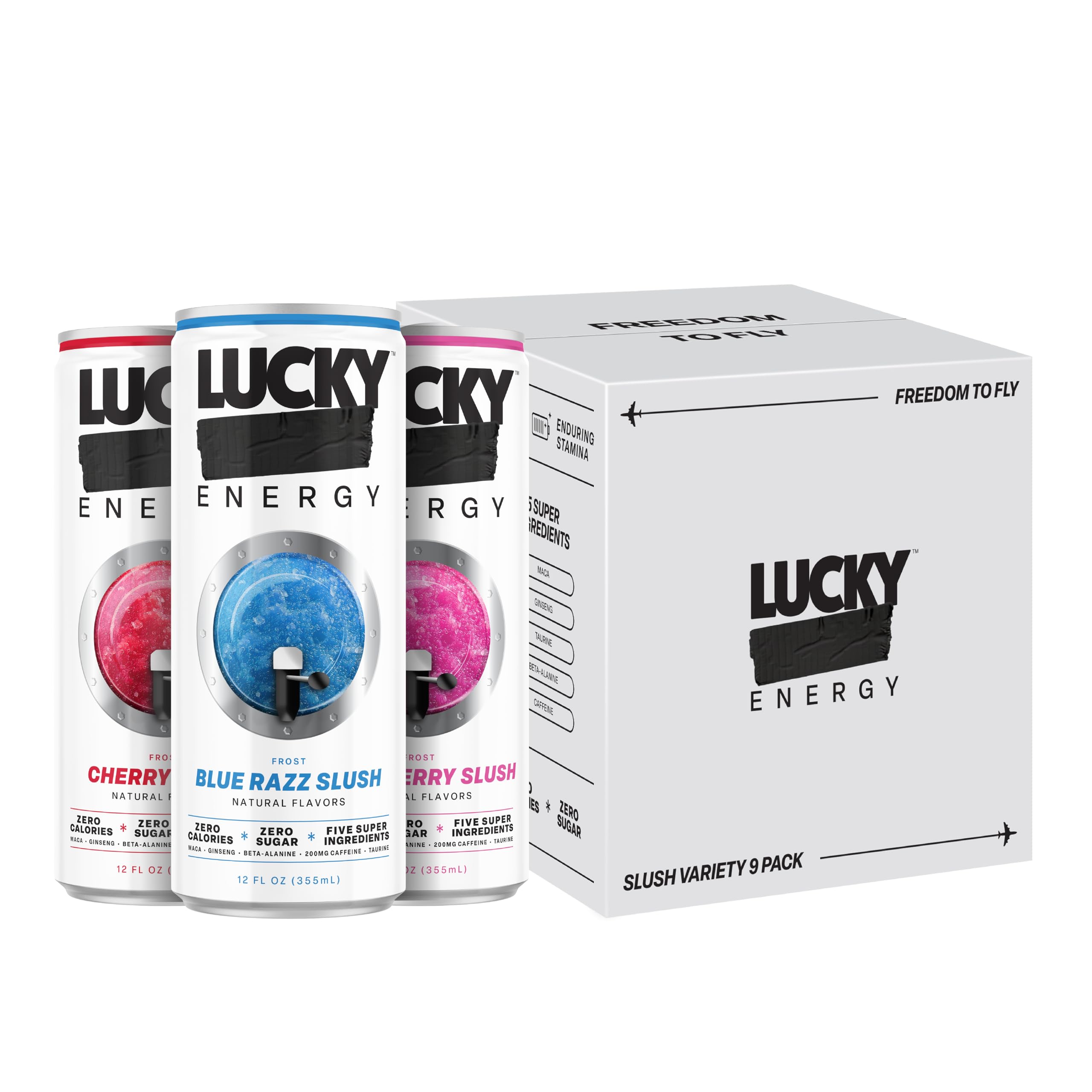 ＬＵＣＫＹ Amazon.com: Lucky Energy Drink Slush Variety, Zero Calories, 200mg