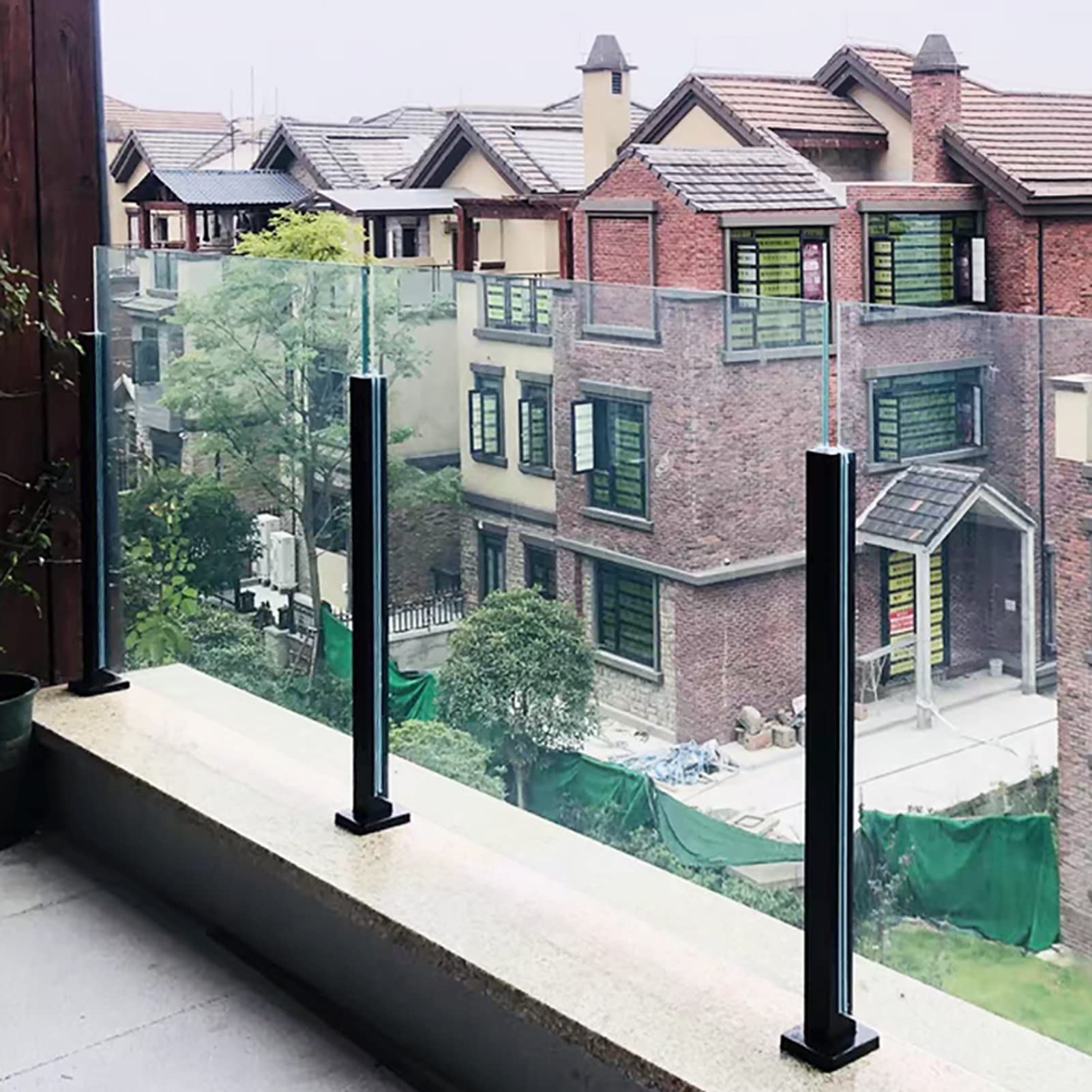 Poste de Panel de Vidrio elegante y resistente para cubiertas 7