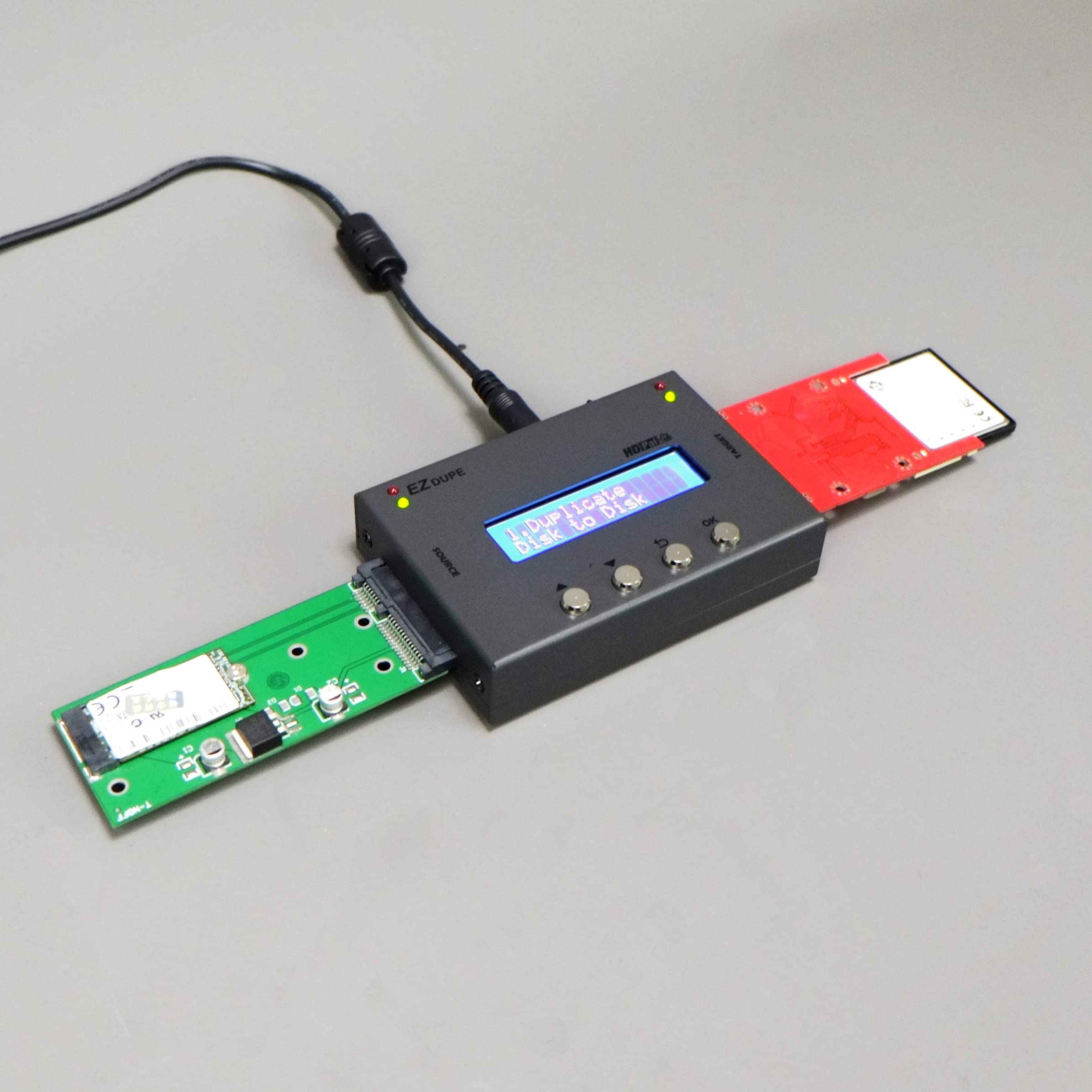 EZ DUPE 1:1 Duplicador de Disco Duro (HDD SSD) – Clonador de Copia de Seguridad de Imágenes y Eliminador de Datos (HD PAL Jr.)