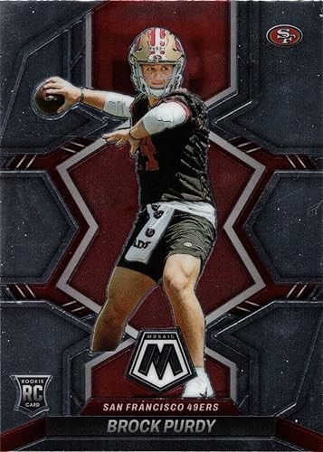 2022 Panini Mosaic Football 367 Brock Purdy Rookie Card 49ers