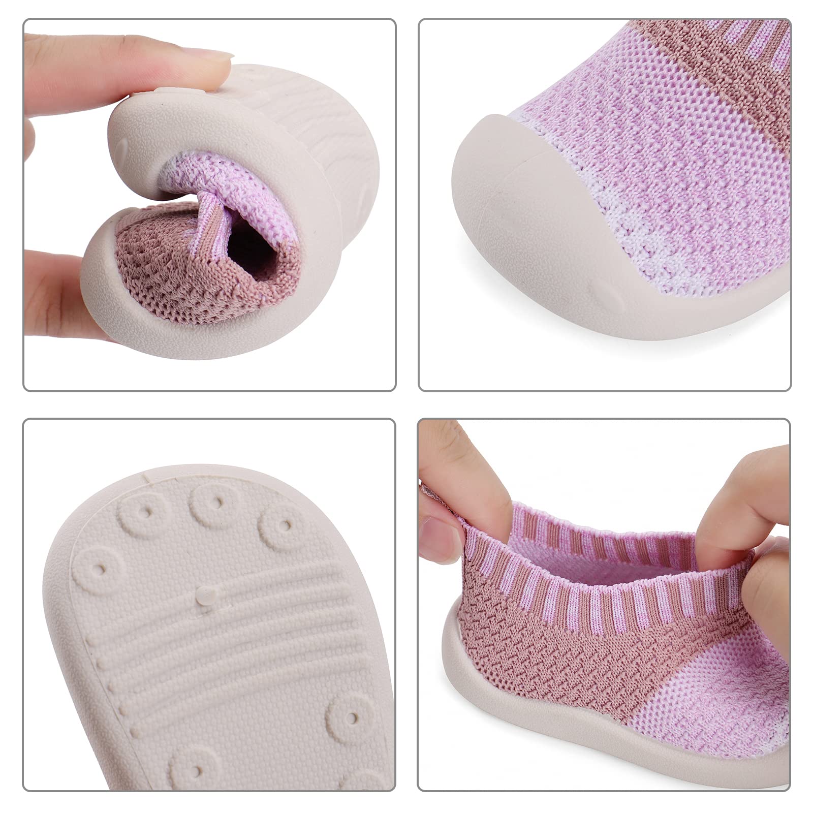 MK MATT KEELY Bambino Scarpe Primi Passi Ragazzo Ragazza Scarpine Maglia Traspirante Leggero Slip-on con Fondo Morbido