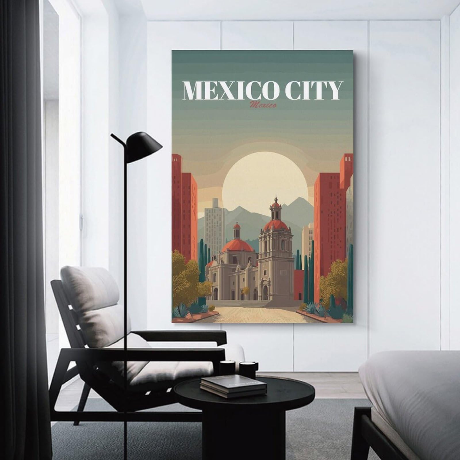 Junmoney Mexico City Travel (2) Canvas Art Print, 24x36inch(60x90cm), for Wall Displays, Bedrooms Or Room Updates, Home Wall Art for Statement Displays