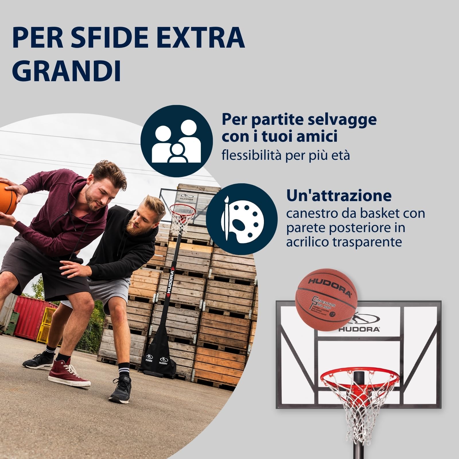 Hudora Rete Da Basket Per Bambini - 45.7 Cm Trasparente | Per Canestri Da Giardino - Foto 5