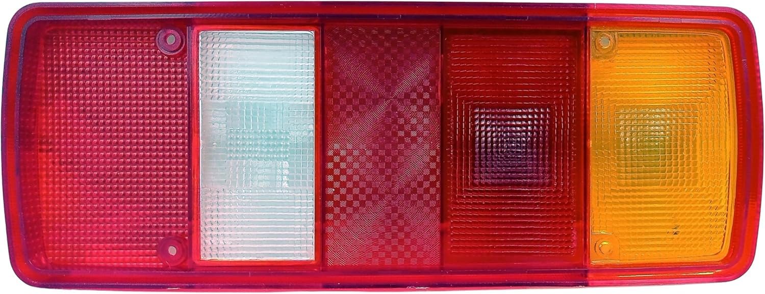 2 x Rücklichtglas Rückleuchtenglas Lichtscheibe Glas Rückleuchten Heckleuchten für MAN,Volvo,Iveco,Renault,Scania,DAF,Mercedes Atego,VW Crafter,LT,Doka,Pritsche,Schmitz,Demag,LKW Anhänger E-MARK