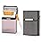 Cigarette Case Brushed Metal Cigarette Case with Magnetic Switch Flip Closure,20 Capacity (2 Pack,85mm, Rose Red + Gray)