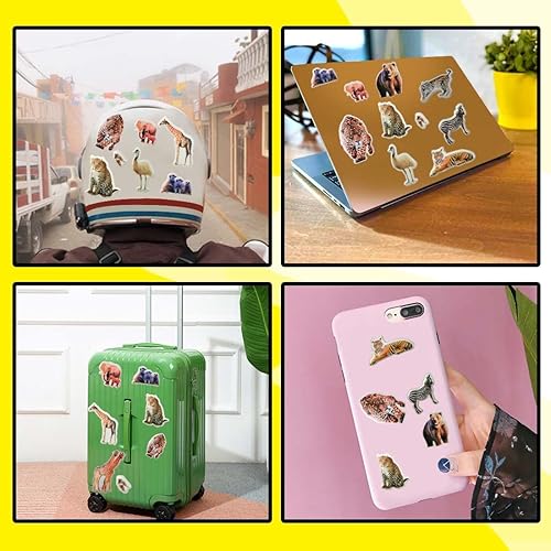 Miniatura 5 de 42 hojas de calcomanías 3D de animales esponjosos de la selva calcomanías realistas de animales del zoológico calcomanías de animales salvajes para