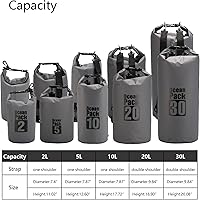 Vista 29 de Bolsa seca flotante impermeable Bear Outdoor, para canotaje, kayak, senderismo, snowboard, acampada, rafting, pesca y excursionismo