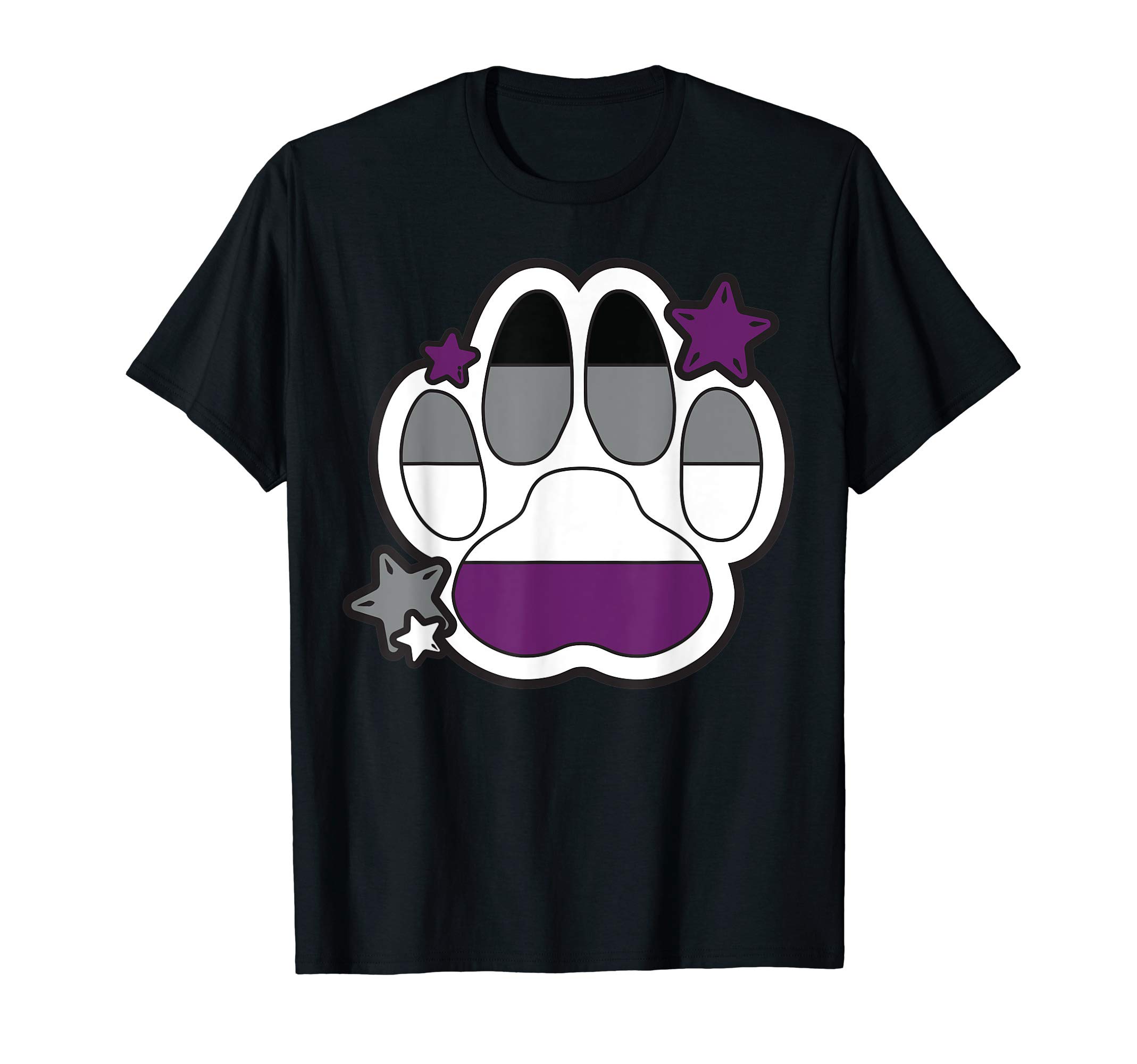 Asexual Furry Paw LGBTQ Month Gay Rights Pride Week Gifts T-Shirt