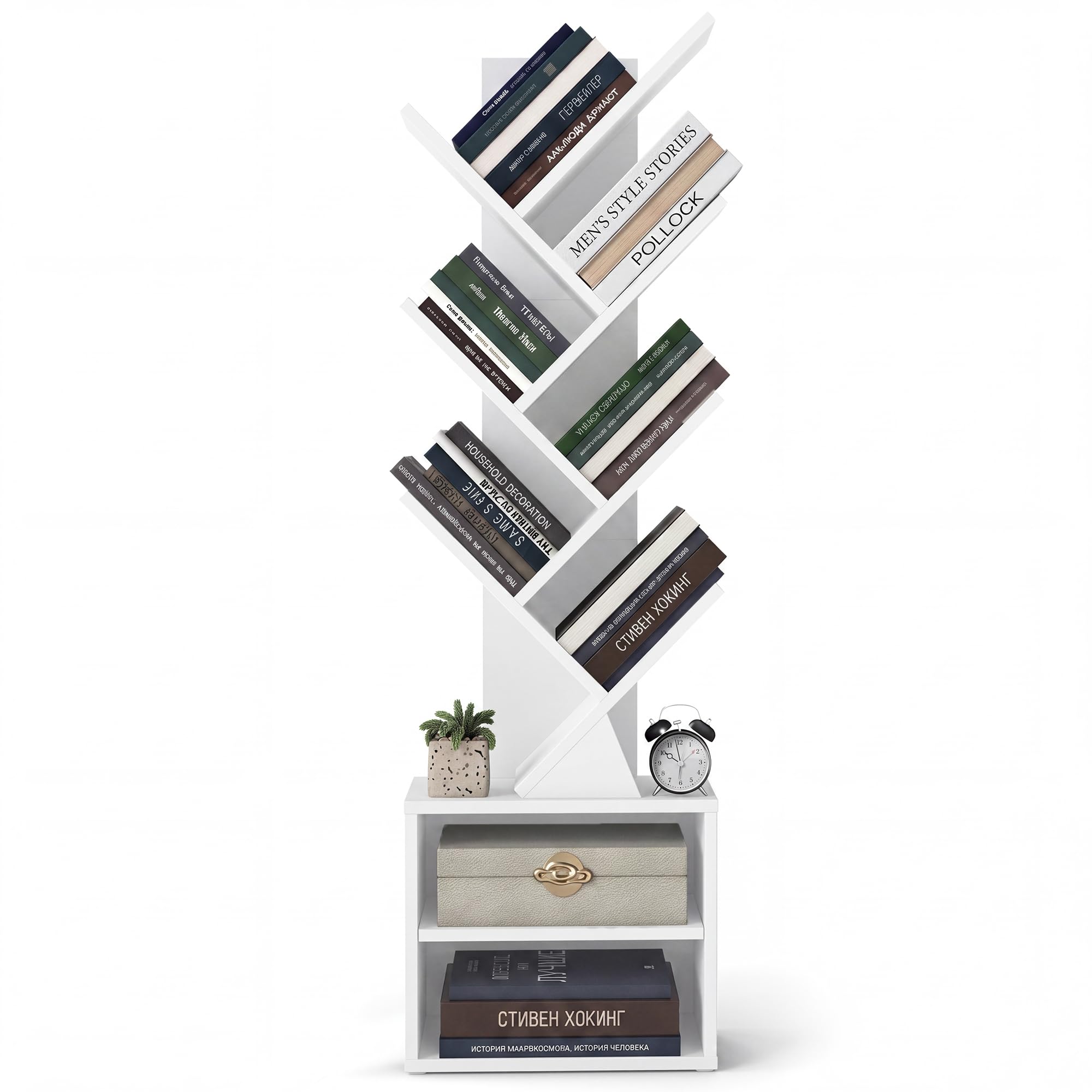 VASAGLE Tree 7-Tier White
