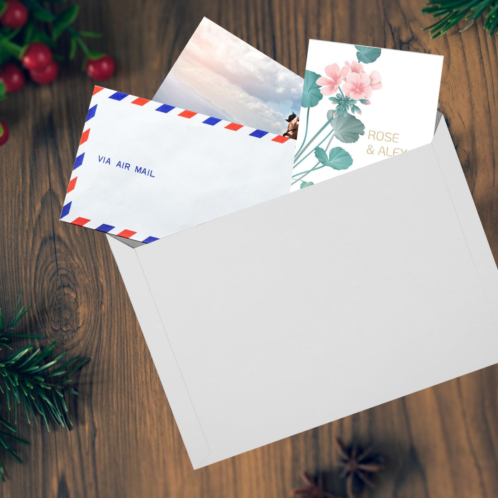 QTLCOHD Lot de 100 enveloppes rigides en carton blanc pour CD, photo, image, lettre - 22,9 x 30,5 cm