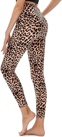 High Waisted Leggings for Women - No See Through Tummy Control Cycling Workout Yoga Pants with Pockets Reg & Plus