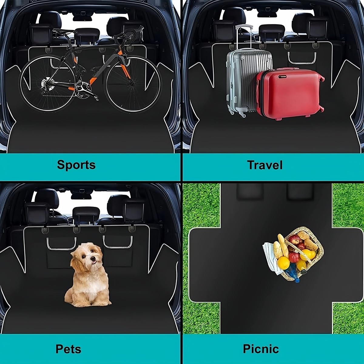 GFFGGFGH Protection Coffre Voiture Chien,pour Jaguar F-Pace.Tapis De Coffre Pour Chien Imperméable Antidérapant Durable Pliable