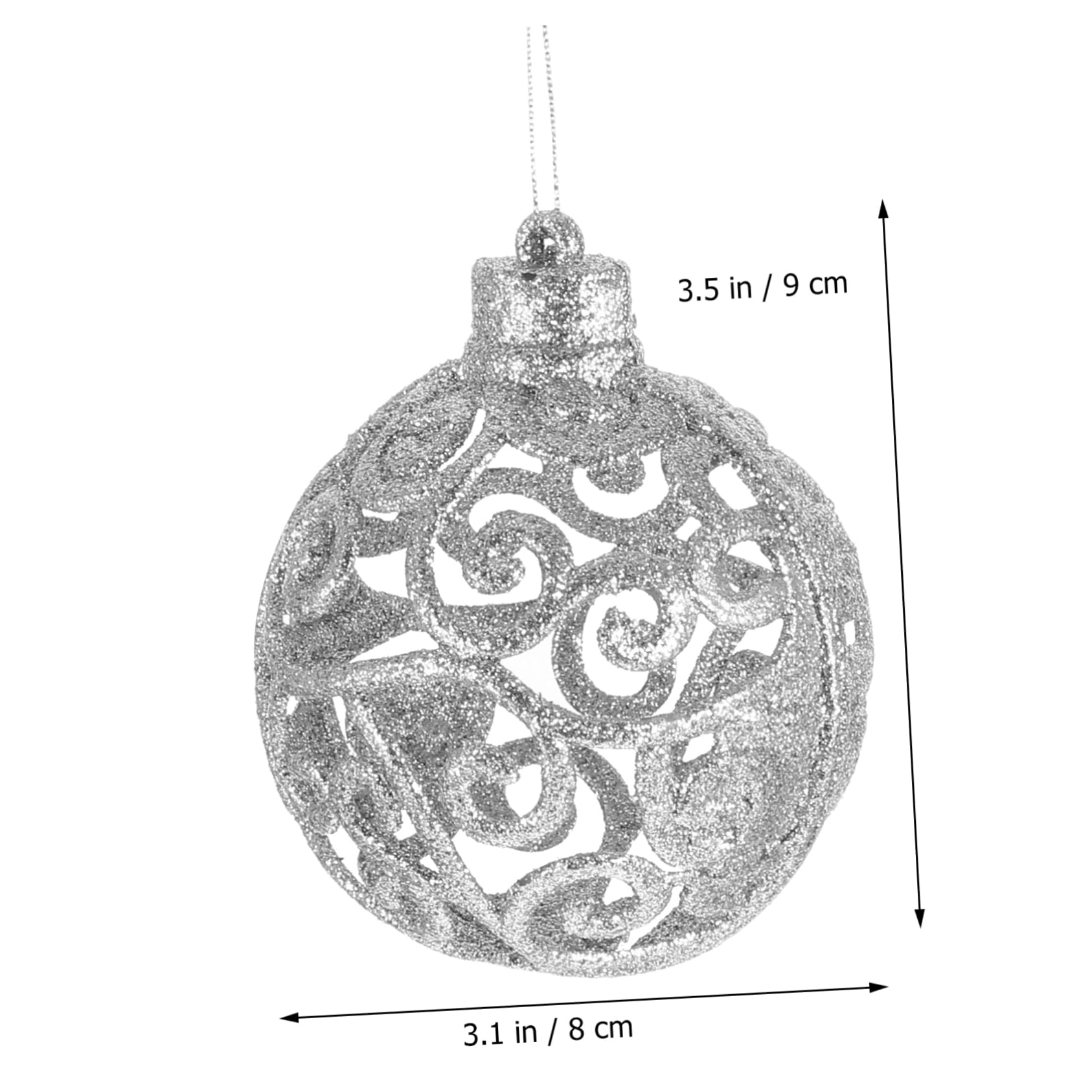 IMIKEYA 20 STK Hohle Kugel Weihnachtskugeln Halloween-Dekorationen im Freien Christbaumschmuck Christbaum anhänger Weihnachtsdekorationen Urlaubsdekoration Weihnachtsschmuck PVC