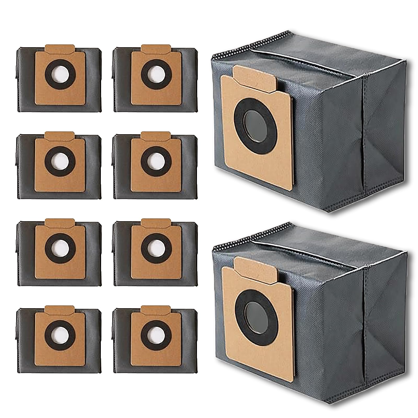 Replacement Dust Bags for Eufy Clean X8 Pro / X10 Pro Omni Robot Vacuum Self-Empty Station, 10 Pack Large Capacity Disposable Replacement Bag Accessories Part