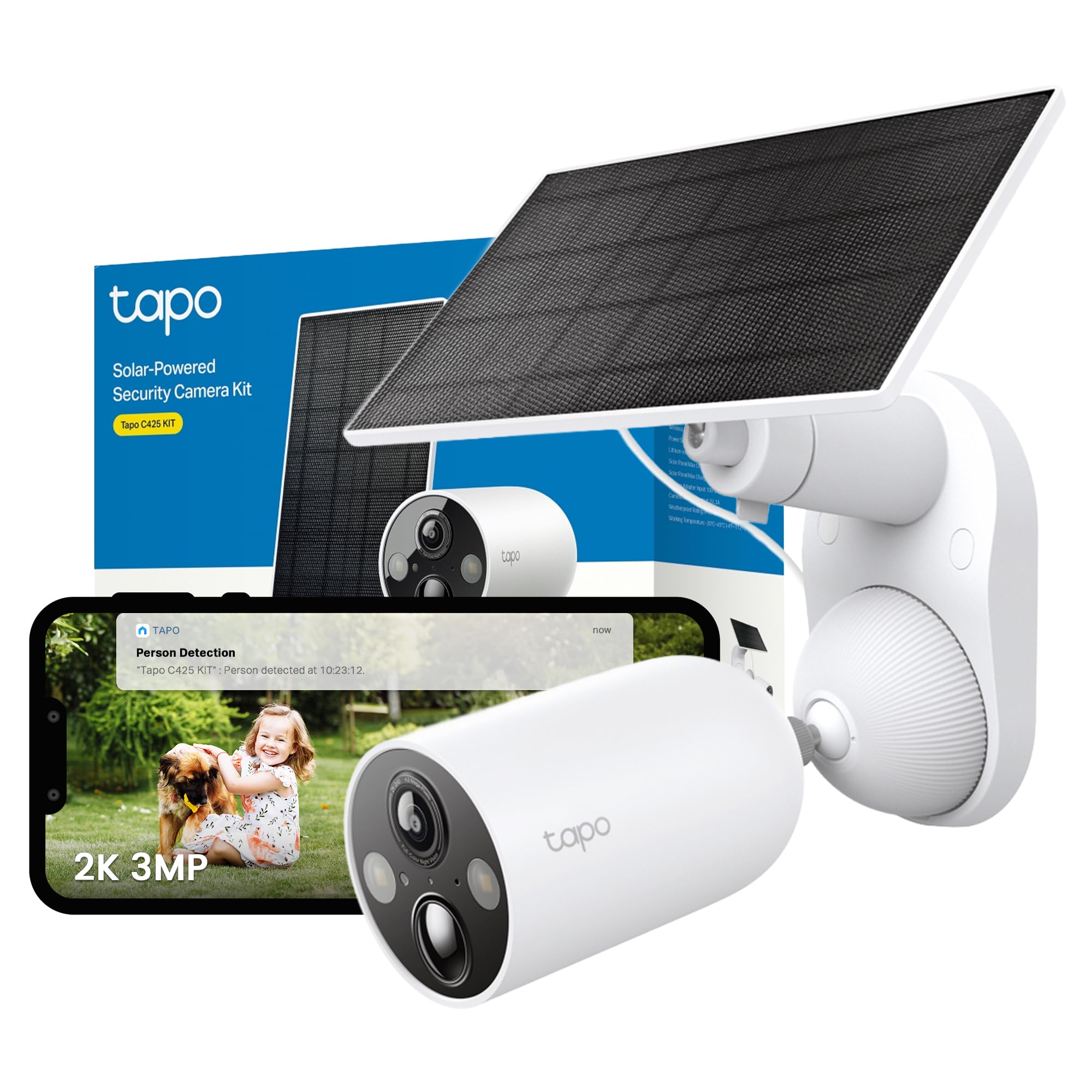 Tapo C425 KIT 2K 4MP Battery Outdoor Security Camera Wireless CCTV Camera