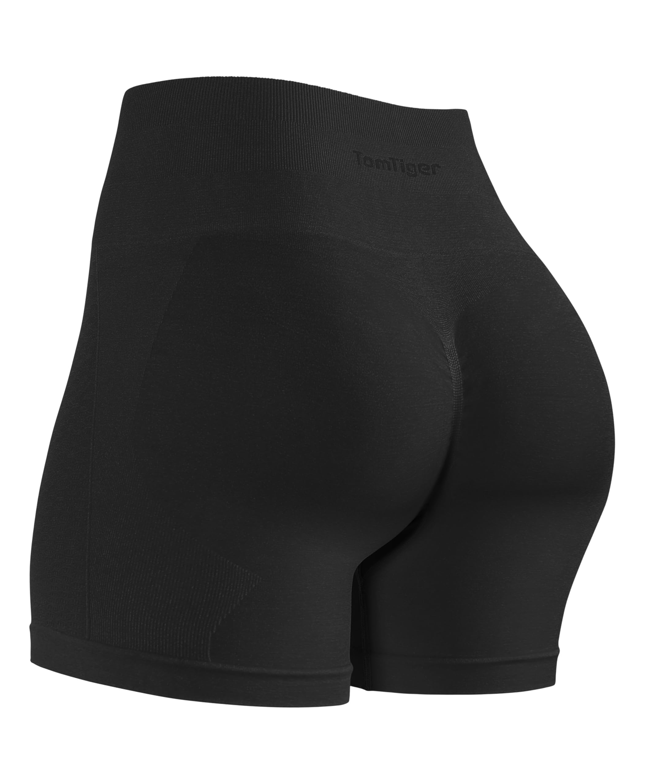 TomTiger Women's Athletic Seamless Shorts High Waisted Squat Proof Tummy Control Exercise Shorts Women