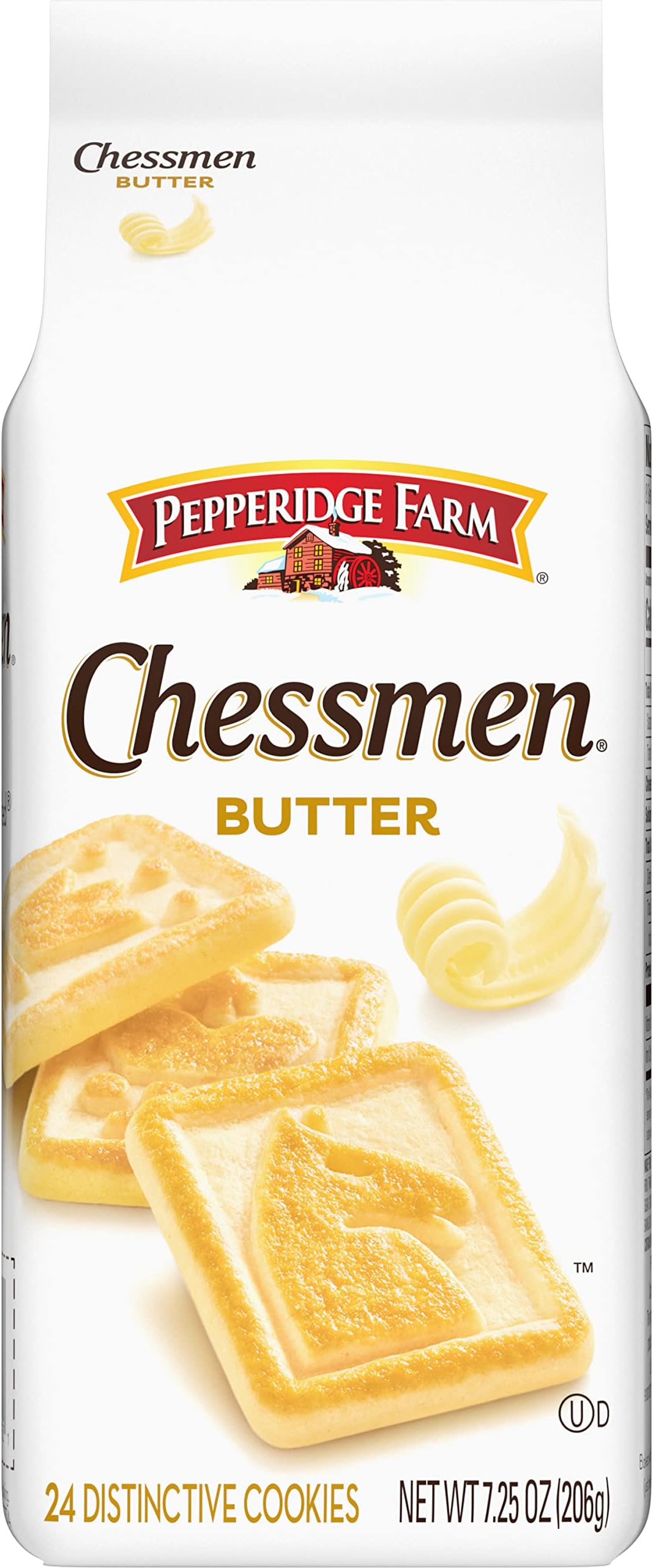 Amazon.com: Pepperidge Farm Chessmen Butter Cookies, 7.25 OZ Bag (24 ...