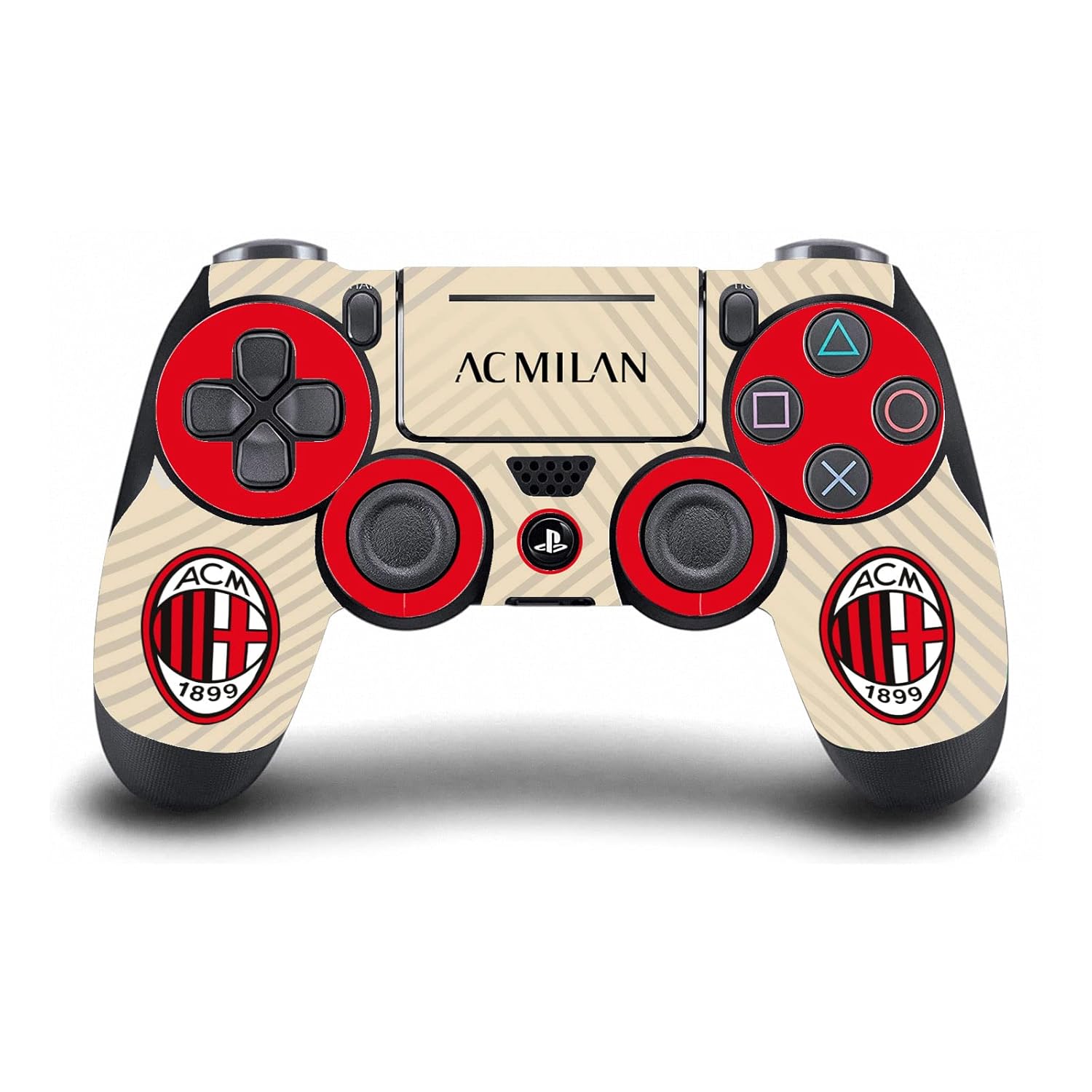 Head Case Designs Officially Licensed AC Milan Away 2021/22 Crest Kit Vinyl Sticker Gaming Skin Decal Cover Compatible With Sony PlayStation 4 PS4 Slim Console and DualShock 4 Controller