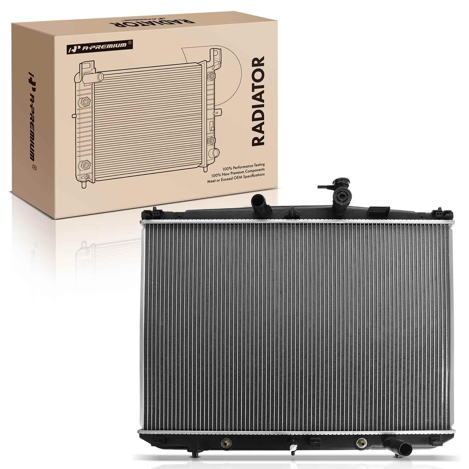 A-Premium Engine Coolant Radiator Assembly with Transmission Oil Cooler Compatible with Toyota Highlander 2014 2015 2016 2.7L 3.5L, Replace# 164000P410