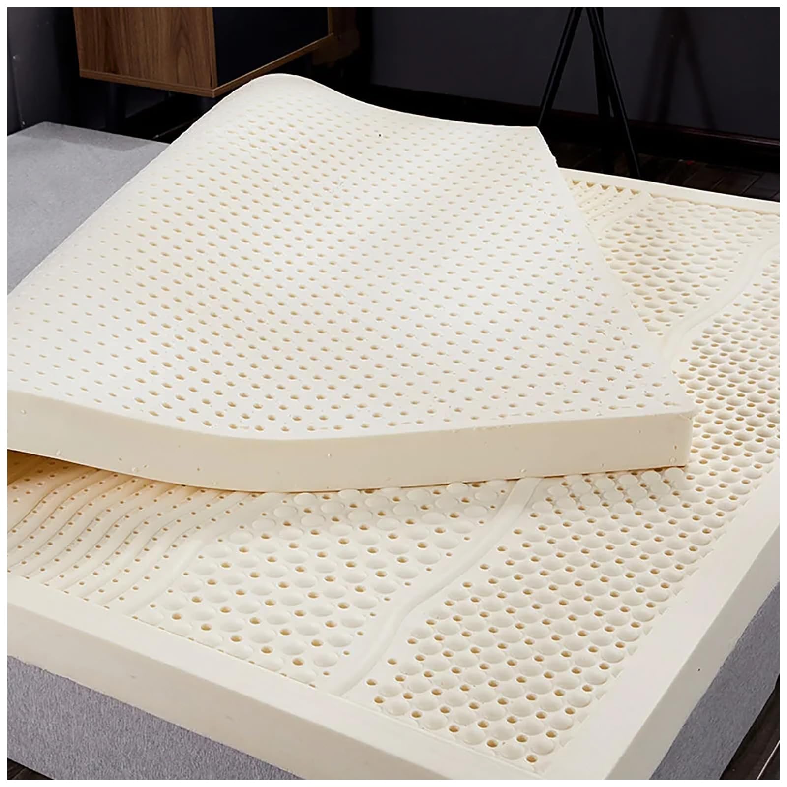 Coprimaterasso in lattice con funzione di massaggio e ventilazione dei pori per un comfort ottimale in hotel e famiglia